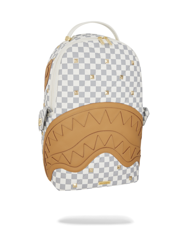 B7537_2 CREAM HENNY QUILT PUFF BACKPACK SPRAYGROUND