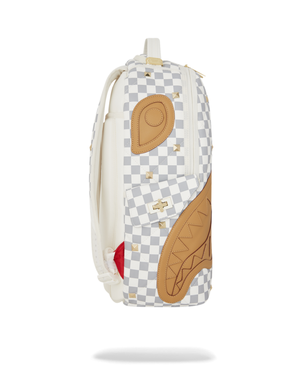 B7537_3 CREAM HENNY QUILT PUFF BACKPACK SPRAYGROUND