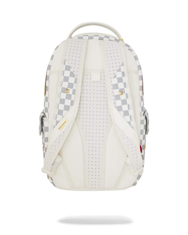 B7537_4 CREAM HENNY QUILT PUFF BACKPACK SPRAYGROUND