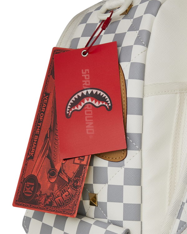 B7537_T CREAM HENNY QUILT PUFF BACKPACK SPRAYGROUND