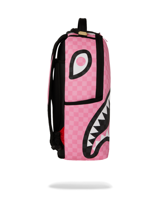 B7692_3 PINK AND BLACK TEAR SIP BACKPACK SPRAYGROUND