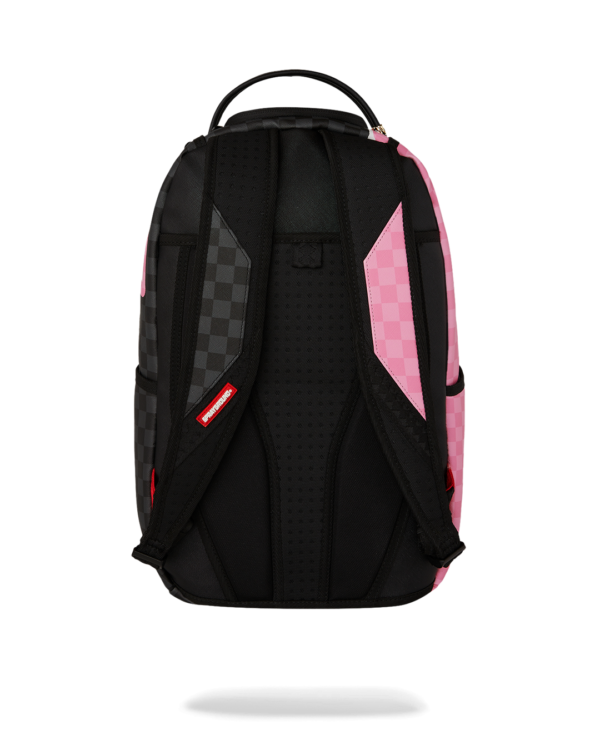 B7692_4 PINK AND BLACK TEAR SIP BACKPACK SPRAYGROUND