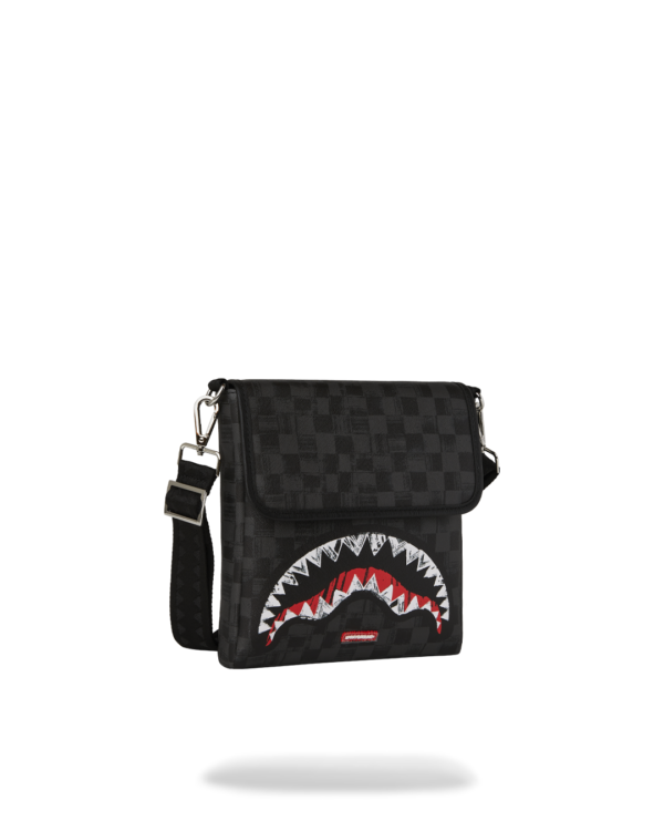 SCRIBBLE SHARK MESSENGER BAG SPRAYGROUND