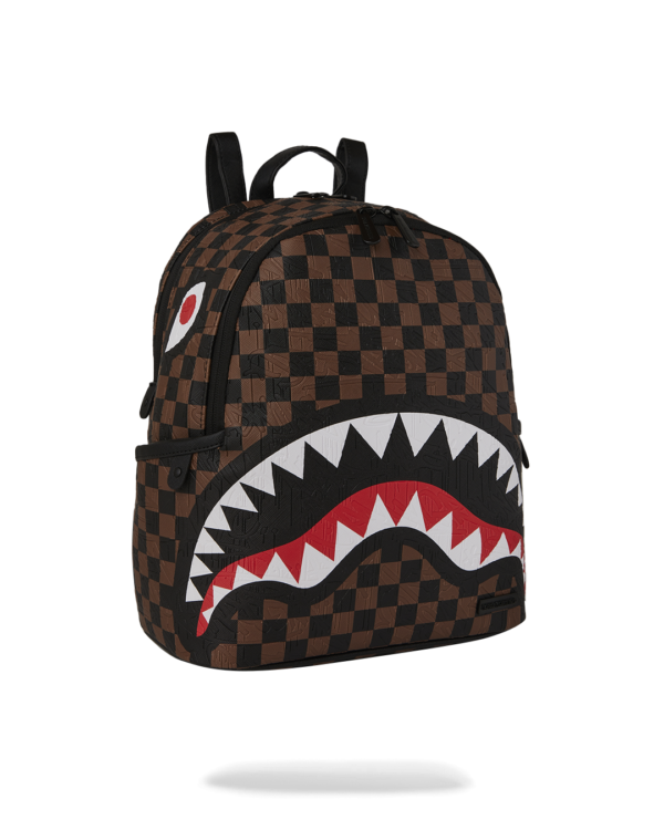 B8233_2 CHECK 2 EMBOSS SAVAGE U BACKPACK SPRAYGROUND