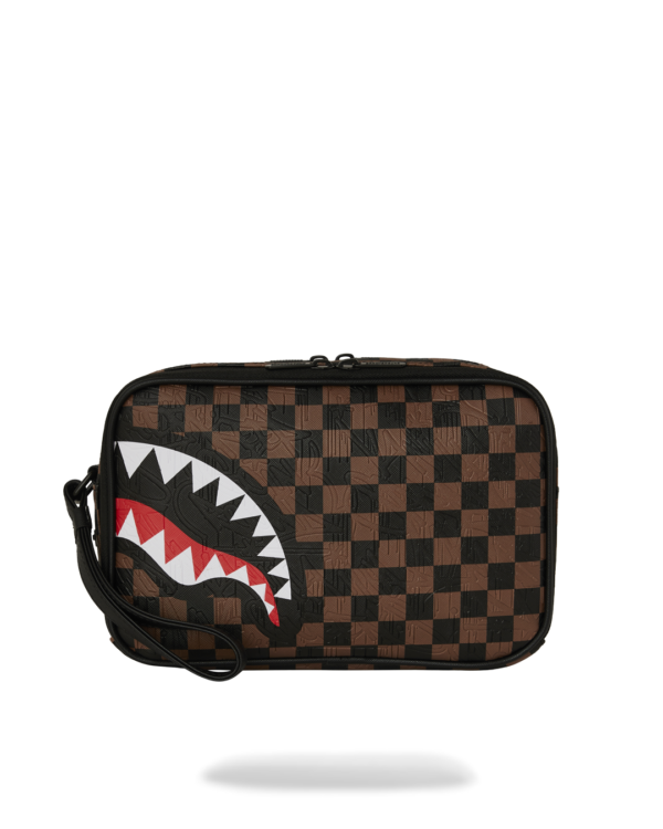 CHECK 2 EMBOSS TOILETRY BAG SPRAYGROUND