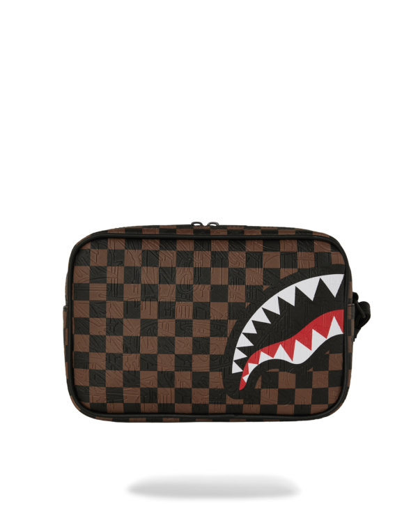 CHECK 2 EMBOSS TOILETRY BAG SPRAYGROUND