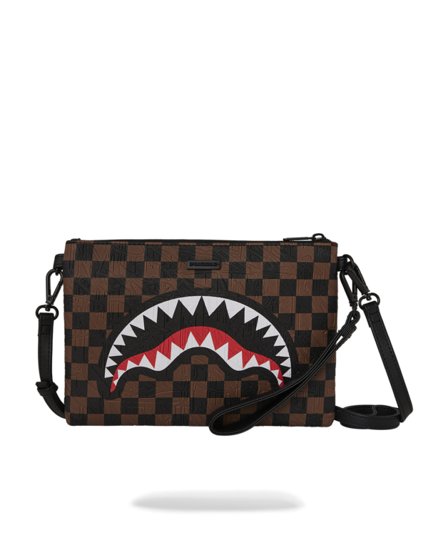 CHECK 2 EMBOSS CROSSOVER CLUTCH - SPRAYGROUND CHECK 2 EMBOSS CROSSOVER CLUTCH - SPRAYGROUND