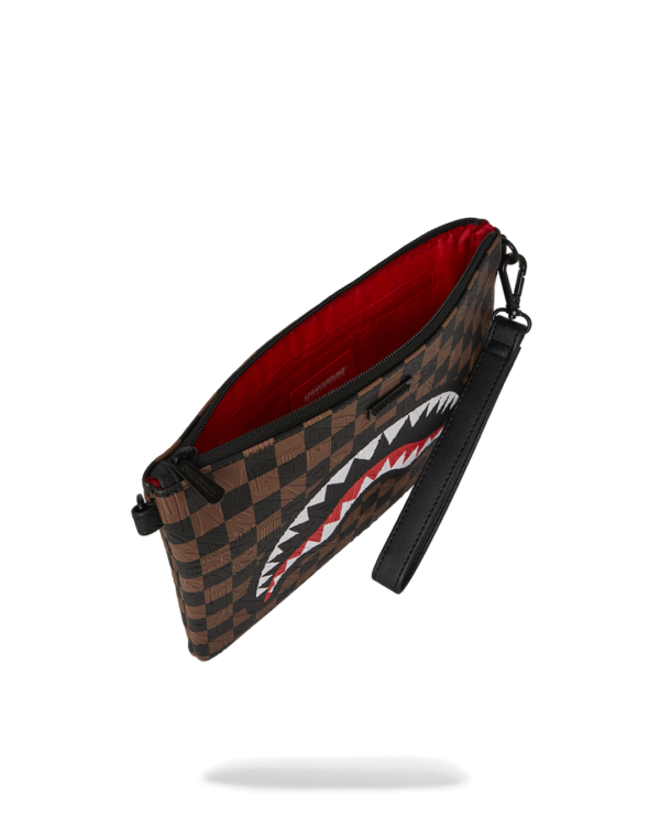 B8239_5 CHECK 2 EMBOSS CROSSOVER CLUTCH - SPRAYGROUND