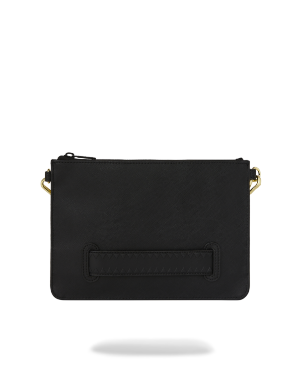 B8271_3 GOLD AND DANGEROUS CROSSOVER CLUTCH SPRAYGROUND