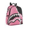 PINK AND BLACK TEAR SIP U SAVAGE BACKPACK SPRAYGROUND
