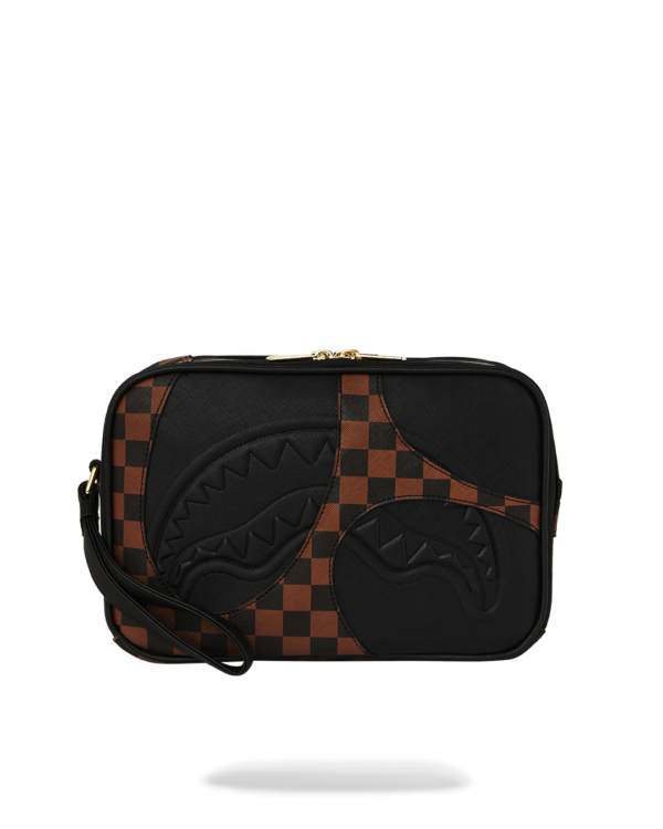 JETSTREAM BROWN TOILETRY BAG - SPRAYGROUND JETSTREAM BROWN TOILETRY BAG SPRAYGROUND