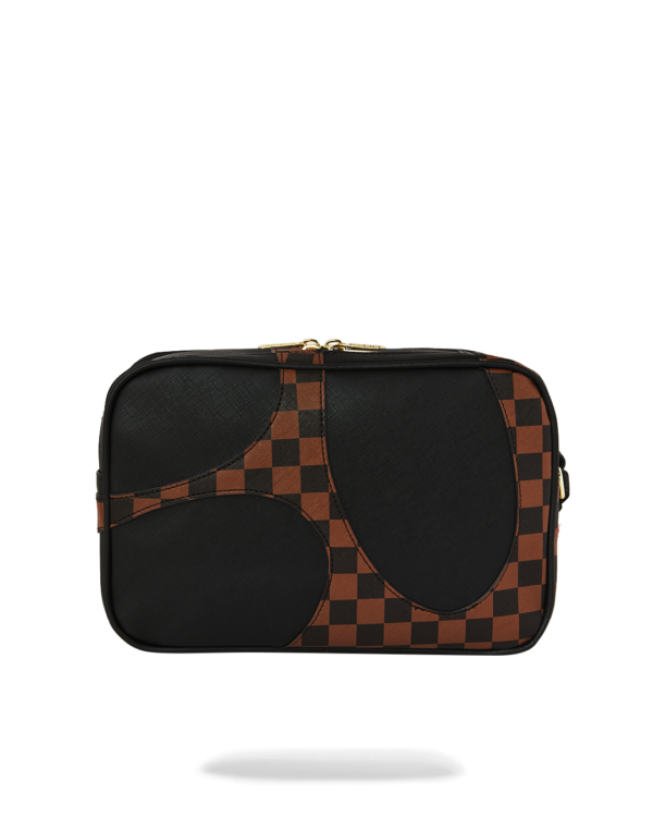 B8282_3 JETSTREAM BROWN TOILETRY BAG SPRAYGROUND