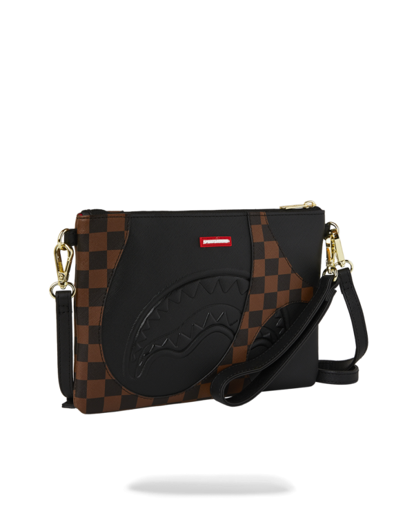 JETSTREAM BROWN CROSSOVER CLUTCH SPRAYGROUND