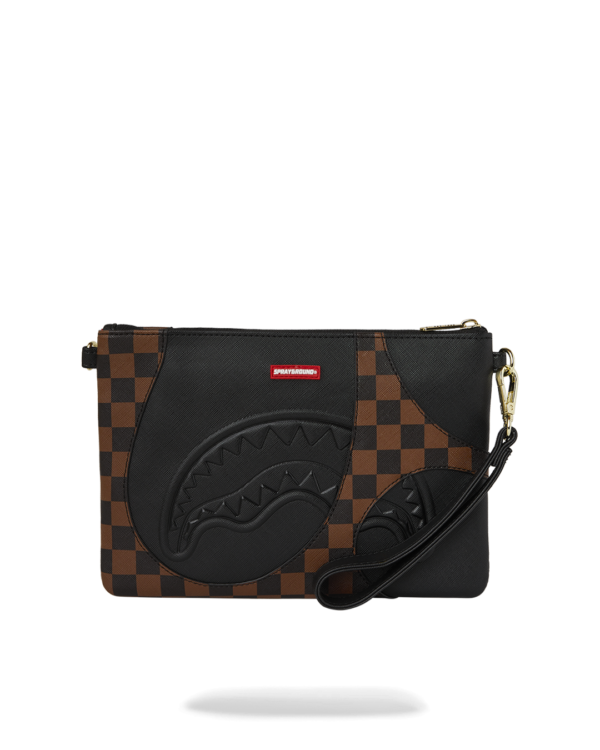 JETSTREAM BROWN CROSSOVER CLUTCH SPRAYGROUND
