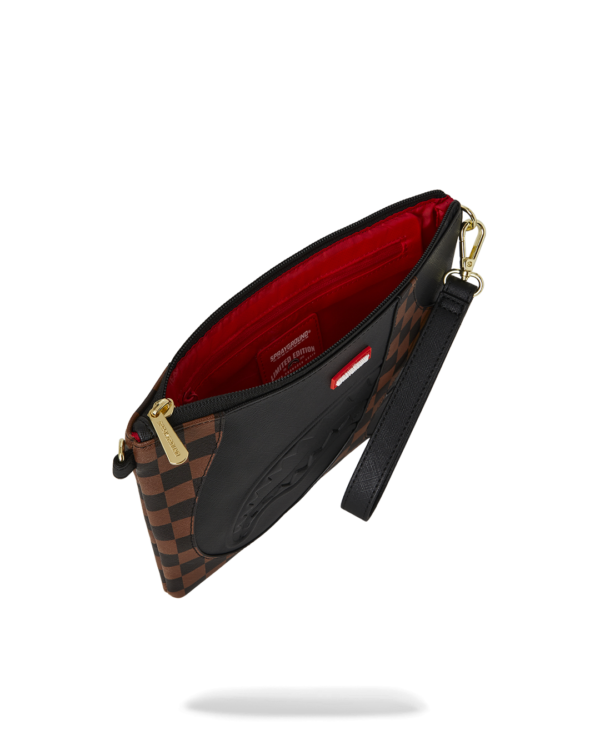 JETSTREAM BROWN CROSSOVER CLUTCH SPRAYGROUND