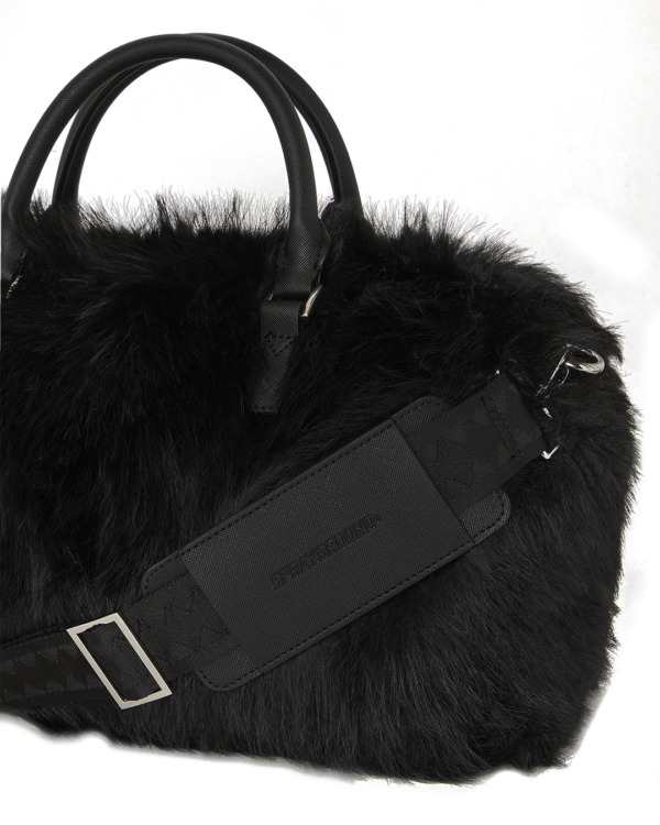 FUR CRAY BLACK MINI DUFFLE SPRAYGROUND