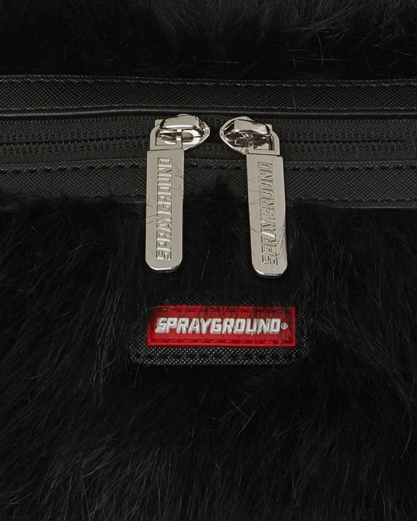FUR CRAY BLACK MINI DUFFLE SPRAYGROUND