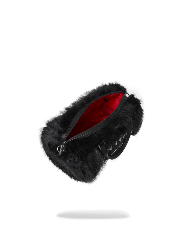 FUR CRAY BLACK MINI DUFFLE SPRAYGROUND