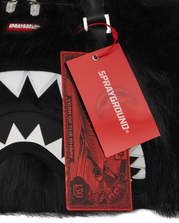 FUR CRAY BLACK MINI DUFFLE SPRAYGROUND