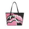 PINK AND BLACK TEAR SIP TOTE SPRAYGROUND