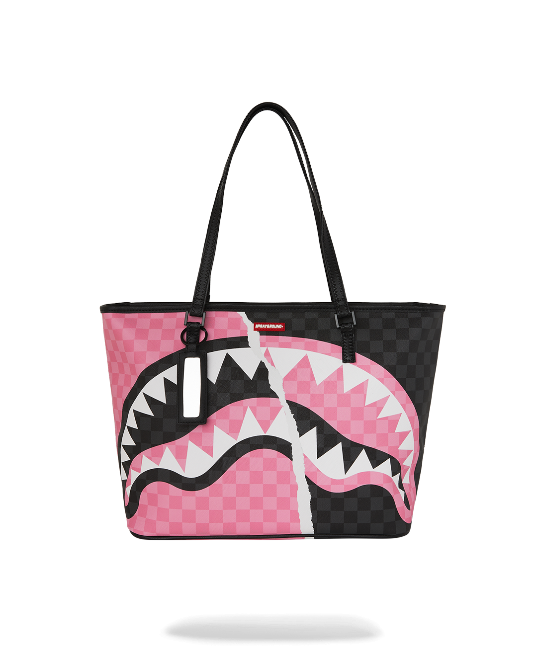PINK AND BLACK TEAR SIP TOTE SPRAYGROUND