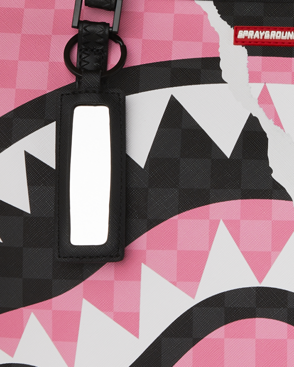 PINK AND BLACK TEAR SIP TOTE SPRAYGROUND