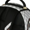CREAM BROWN TEAR CHECK BACKPACK SPRAYGROUND