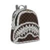 ext-187538-2-140-1763044883 CREAM BROWN TEAR CHECK SAVAGE BACKPACK SPRAYGROUND