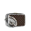 CREAM BROWN TEAR CHECK U TOILETRY BAG SPRAYGROUND
