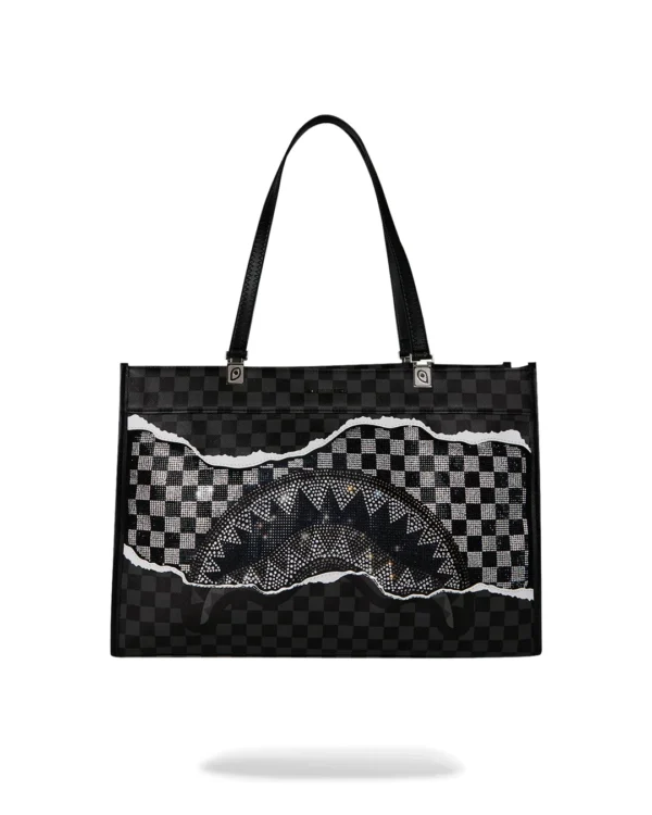 GOLD DIAMOND TEAR TORTUGA TOTE - SPRAYGROUND GOLD DIAMOND TEAR TORTUGA TOTE SPRAYGROUND