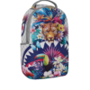 B8625_2 CREAM FLOWERING JUNGLE SHARK DLXSV BACKPACK