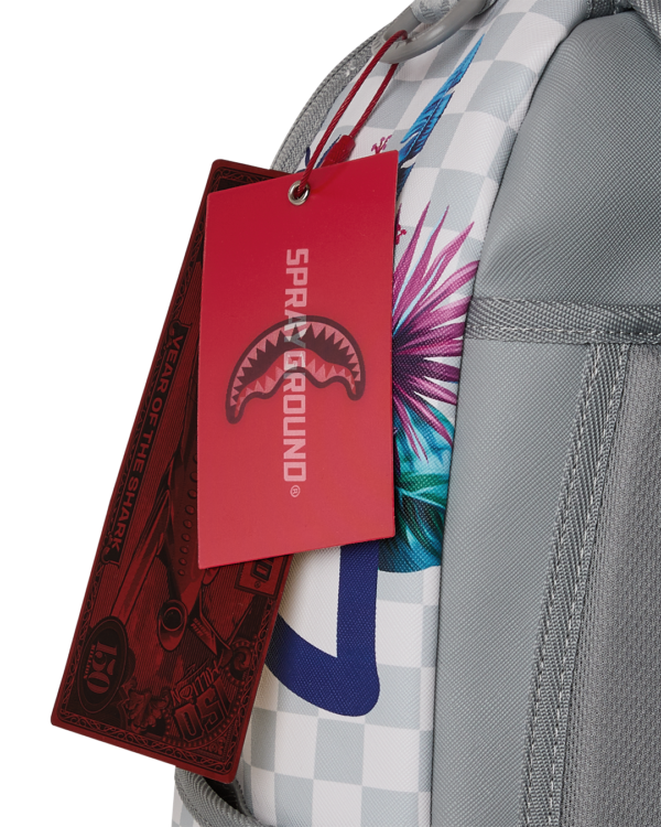 B8625_T CREAM FLOWERING JUNGLE SHARK DLXSV BACKPACK