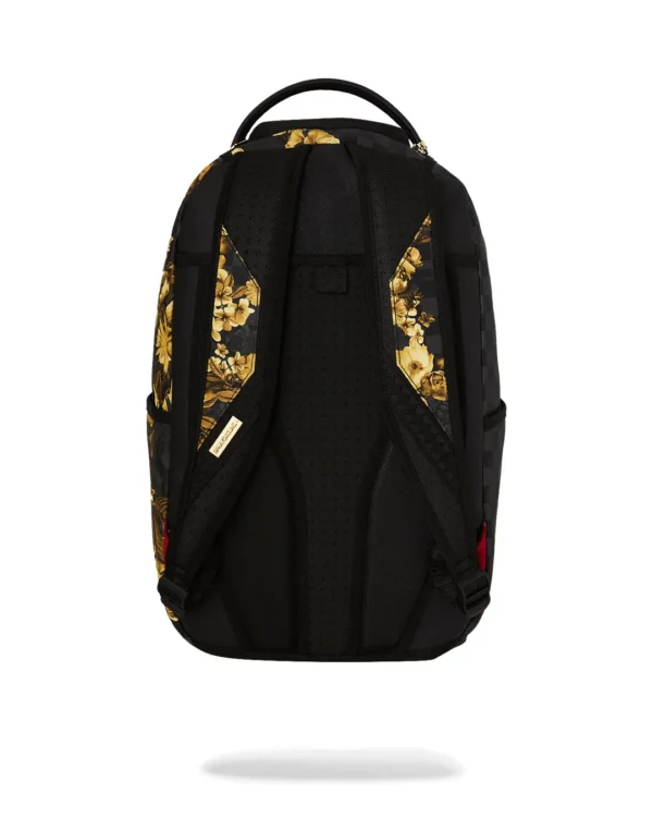 SPRAYGROUND GOLD FLORAL REMIX DLXSV BACKPACK