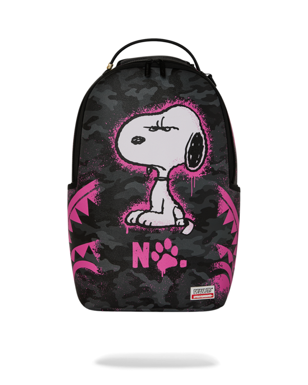 PEANUTS SNOOPY PINK STENCIL DLXSV BACKPACK