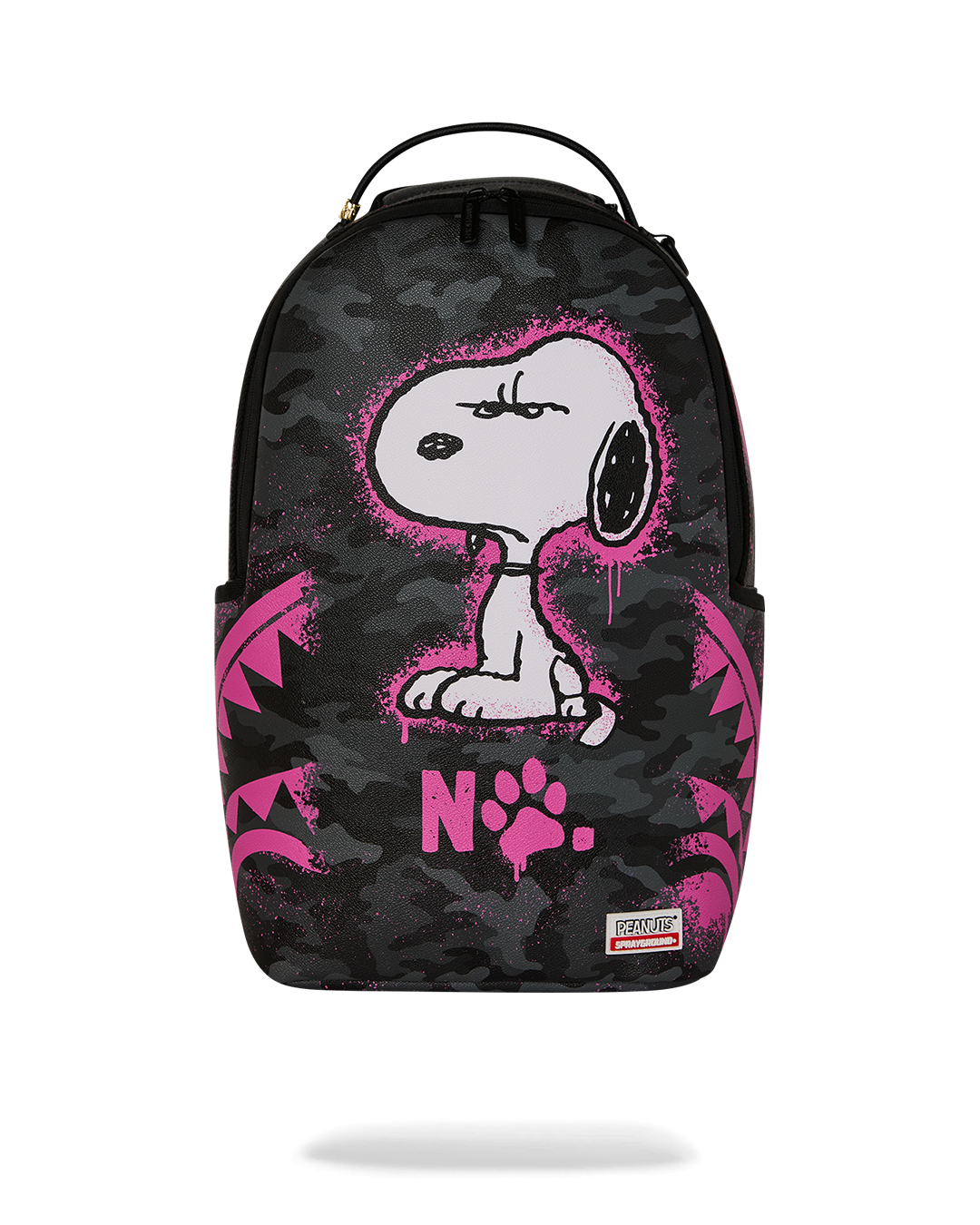 PEANUTS SNOOPY PINK STENCIL DLXSV BACKPACK