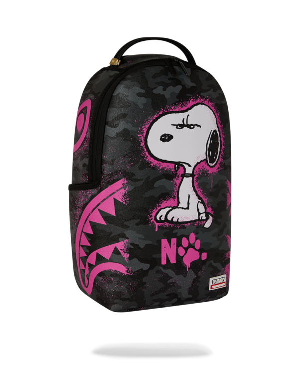 PEANUTS SNOOPY PINK STENCIL DLXSV BACKPACK