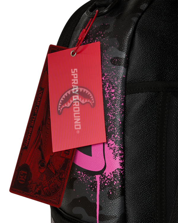 PEANUTS SNOOPY PINK STENCIL DLXSV BACKPACK