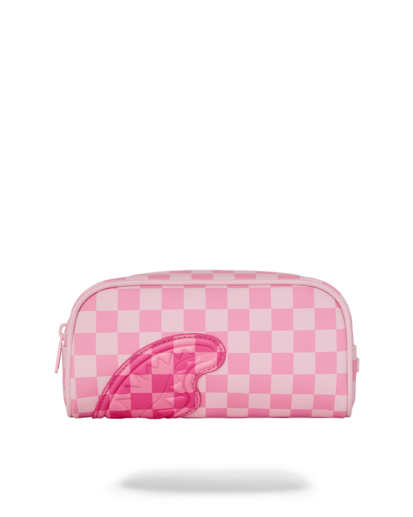 PINK SIP PATCH  PENCIL POUCH