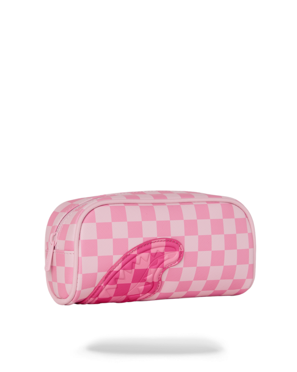 PINK SIP PATCH  PENCIL POUCH
