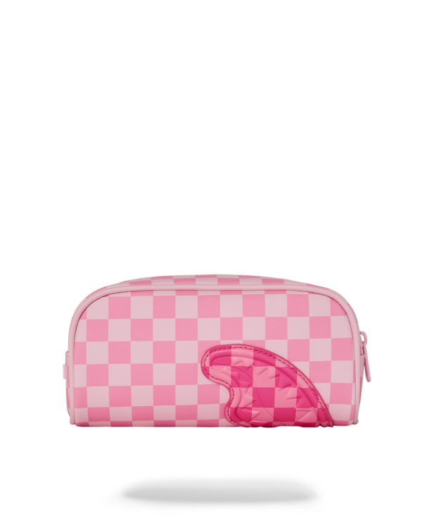 PINK SIP PATCH  PENCIL POUCH