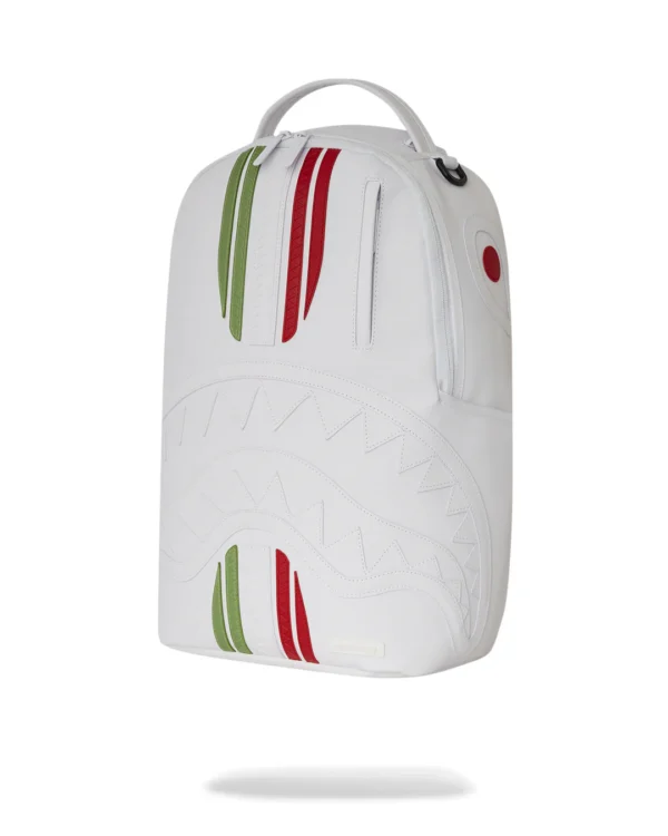 italia 05 ITALY RACING STRIPES BACKPACK WHITE