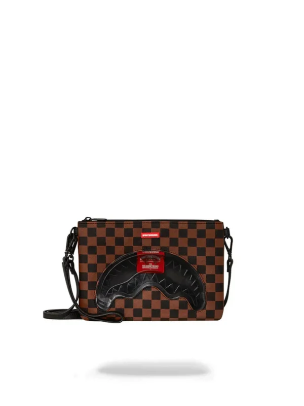 SPRAYGROUND Pochette SIP CLEAR SM EYES CROSS CLUTCH STRAP