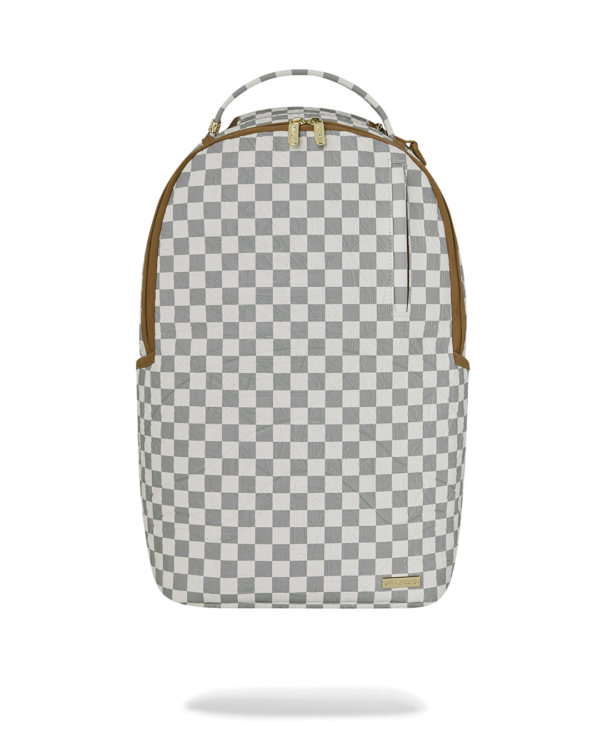 GRAFF EMBOSSED CREAM CHECK DLXSV BACKPACK