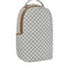 GRAFF EMBOSSED CREAM CHECK DLXSV BACKPACK