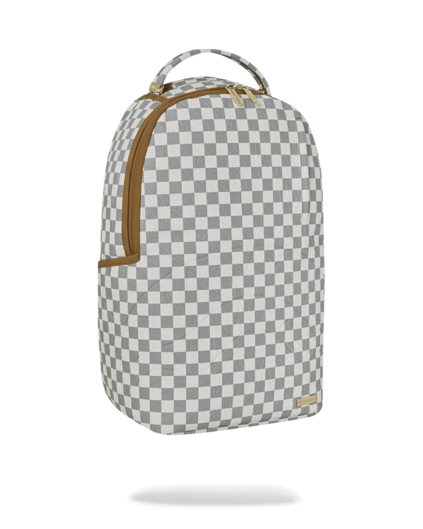 GRAFF EMBOSSED CREAM CHECK DLXSV BACKPACK