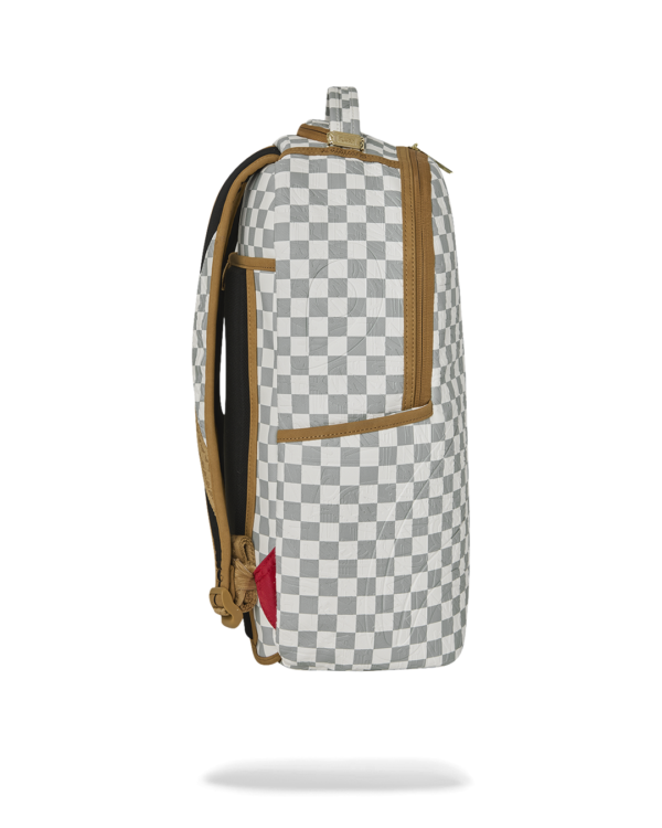 GRAFF EMBOSSED CREAM CHECK DLXSV BACKPACK