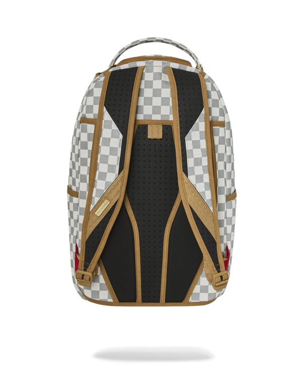 GRAFF EMBOSSED CREAM CHECK DLXSV BACKPACK