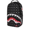 B8872_5 GRAY PEEKING CHARACTER CHECK DLXSV BACKPACK