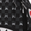B8872_6 GRAY PEEKING CHARACTER CHECK DLXSV BACKPACK