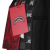 B8872_T GRAY PEEKING CHARACTER CHECK DLXSV BACKPACK